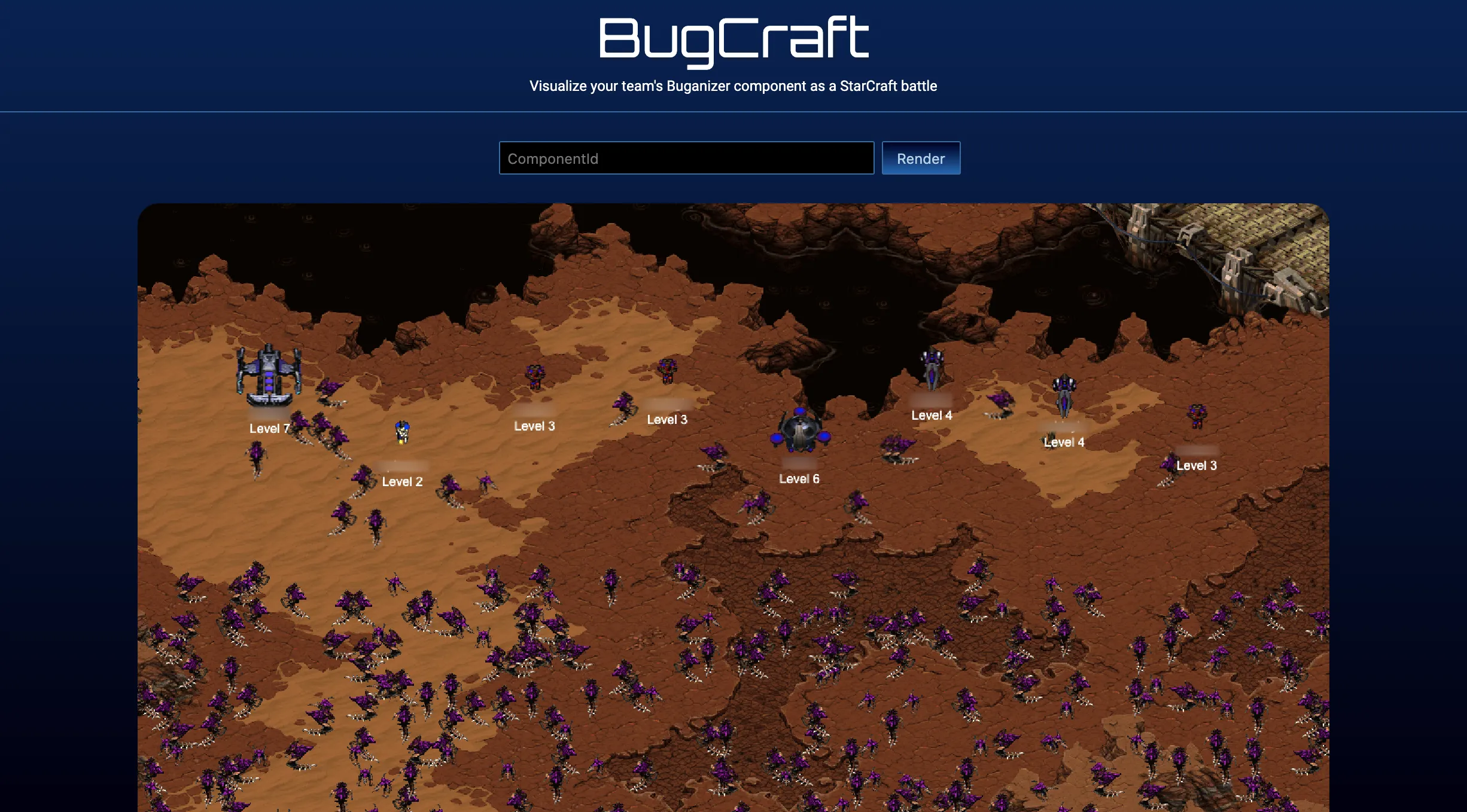 Screenshot of BugCraft.
