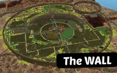 A giant circular city surrounded by a wall